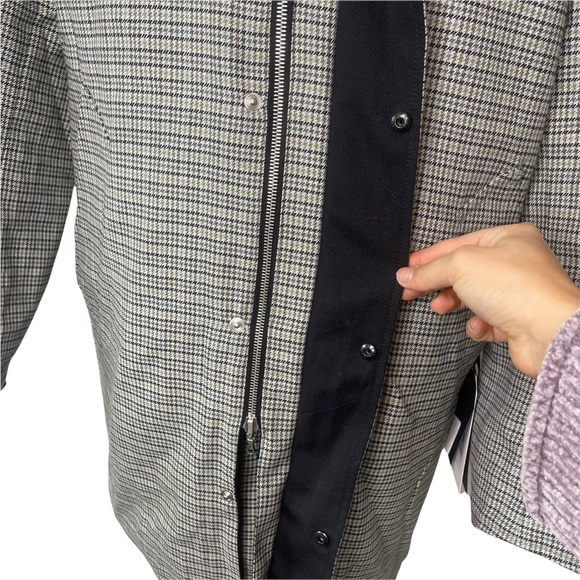 RAG & BONE Reversible Car Coat Black/100% Wool Houndstooth Jacket NWT MSRP$895 - Picture 9 of 15